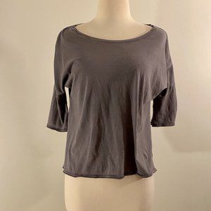AEO Purple Casual Mid Sleeve Top